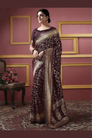 Kalini Woven Design Jacquard Zari Art Silk Banarasi Saree