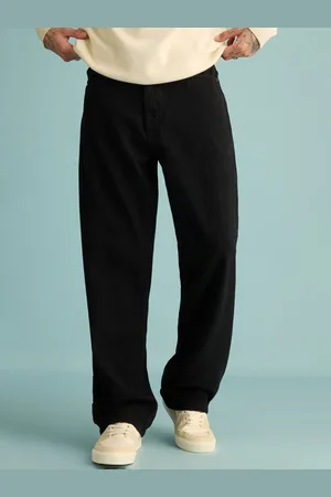 FREAKINS Men Relaxed Fit Straight High-Rise Pure Cotton Jeans