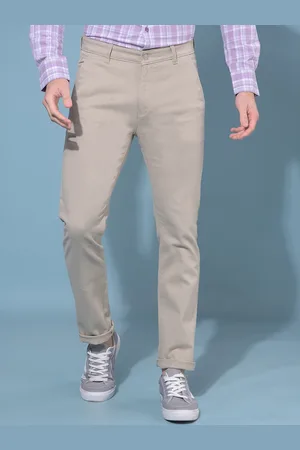 Crimsoune Club Men Mid-Rise Smart Slim Fit Chinos Trousers