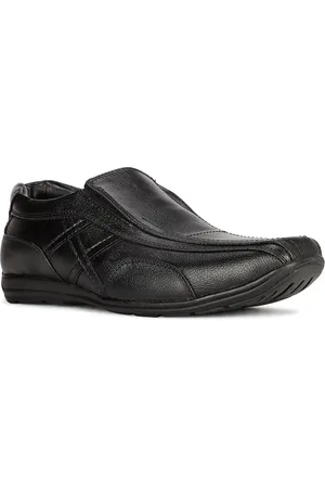 Bata Men Textued Square Toe Slip-On Shoes
