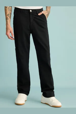 FREAKINS Men Straight Fit Cotton High-Rise Jeans