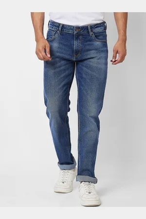 SPYKAR Men Relaxed Fit Heavy Fade Clean Look Cotton Jeans