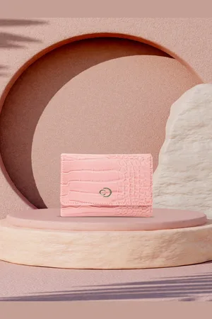 Caprese Women Textured Leather Two Fold Wallet