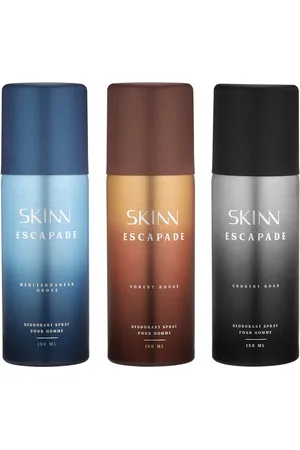 SKINN Escapade Men Set of 3 Deodorant Spray Pour Homme - 150ml Each