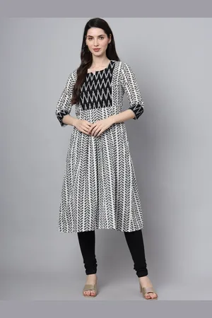 FABRIC FITOOR Floral Printed A-line Cotton Kurta