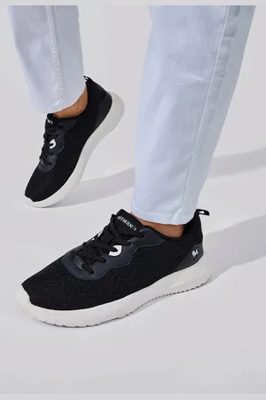 NEEMANS Men Textured Lace Up Mesh Sneakers