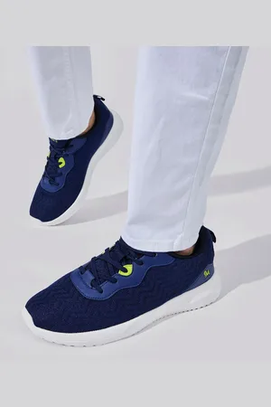 NEEMANS Men Textured Lace Up Lightweight Mesh Sneakers