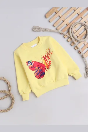 Knitting Doodles Girls Printed Fleece Sweatshirt