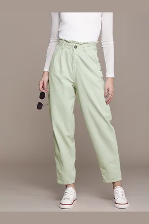 Moda Rapido Women Baggy Fit Pure Cotton High-Rise Jeans