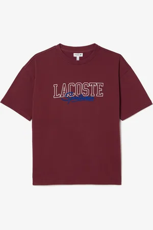 Lacoste Kids Typography Cotton Round Neck T-shirt