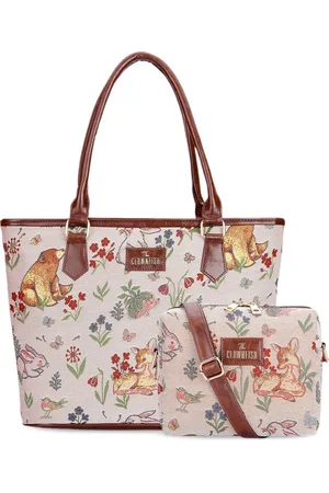 THE CLOWNFISH Adelina & Justina Women Printed Leather Sling Bag & Handbag