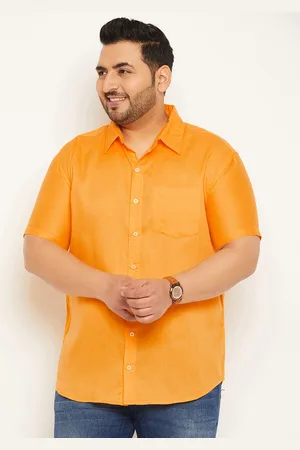 Bigbanana Plus Size Short Sleeves Pure Cotton Casual Shirt