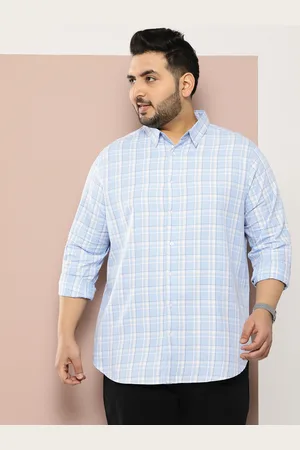 Sztori Men Plus Size Original Checked Pure Cotton Casual Shirt