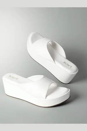 LAVIE Textured Open Toe Flatform Heels
