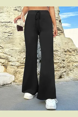 LULU & SKY Women Flared High-Rise Bootcut Trouser