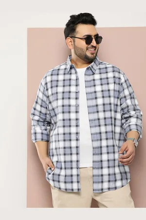Sztori Men Plus Size Original Checked Casual Shirt