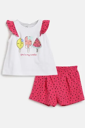 chicco Girls Conversational Printed Top With Shorts