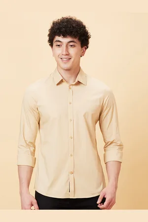 Being Human Slim Fit Spread Collar Long Sleeves Casual Shirt