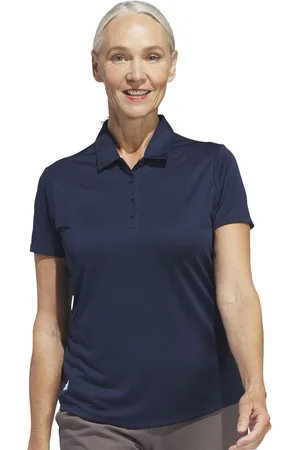adidas W Perf Sld Ss P Polo Collar Short Sleeves Lightweight T-shirt