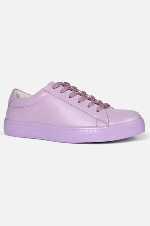 Tokyo Talkies Women Lavender Comfort Insole Basics Sneakers