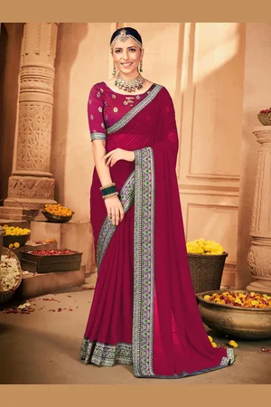 Kalini Zari Poly Georgette Saree