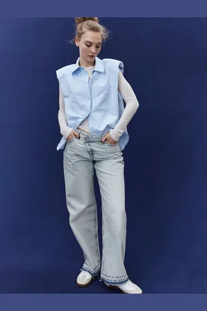 H&M Women Straight Mid-Rise Jeans