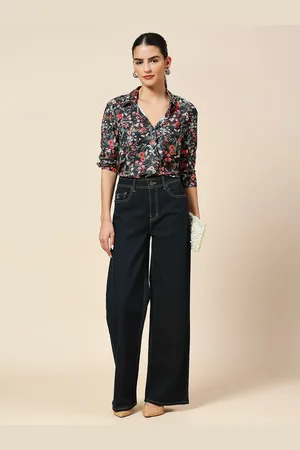 Chemistry Floral Print Long Sleeves Shirt Style Top
