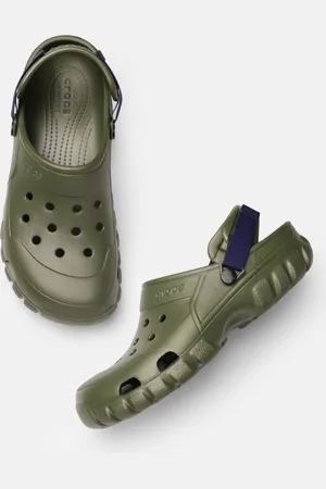 Crocs Unisex Solid Croslite Clogs With Laser Cut Detail