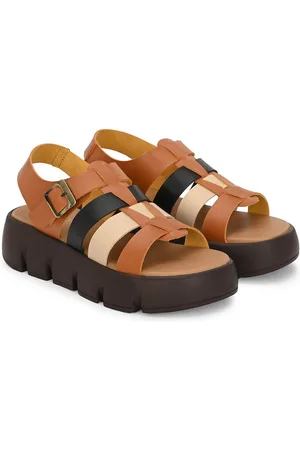 El Paso Colourblocked Flatform Sandals