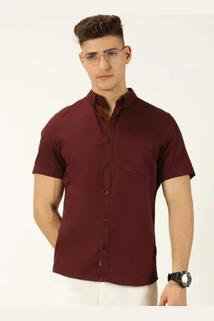 Provogue New Slim Fit Button Down Collar Pure Cotton Casual Shirt