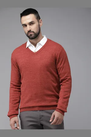 Park Avenue Long Sleeves V-Neck Knitted Pullover