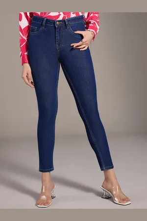 20Dresses Women Skinny Fit Mid Rise Clean Look Cropped Stretchable Jeans