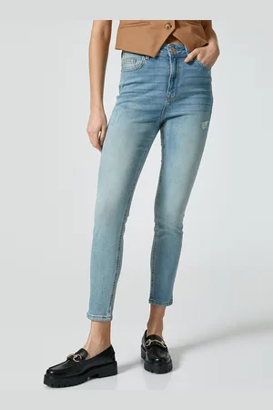 Koton Women Mid-Rise Low Distress Heavy Fade Stretchable Jeans