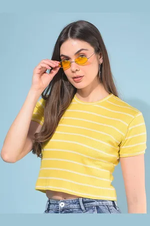 Crimsoune Club Striped V-Neck Pockets Slim Fit T-shirt