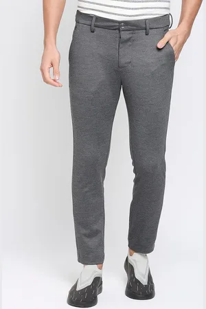 Being Human Men Textured Slim Fit Mid-Rise Trouser