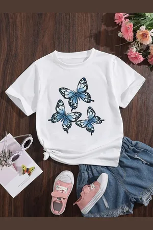 Stylecast Girls White Graphic Printed T-shirt