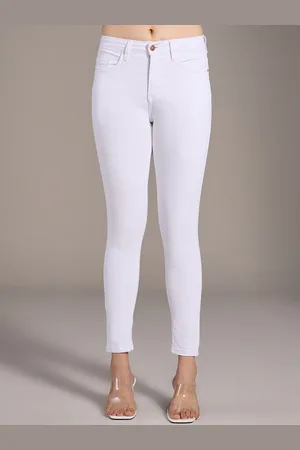20Dresses Women Skinny Fit Mid Rise Clean Look Cropped Stretchable Jeans