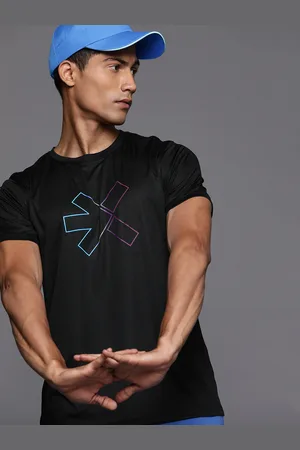 HRX Men Brand Logo Printed Rapid-Dry Training T-shirt
