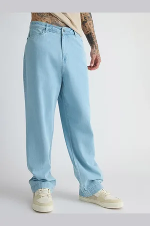 FREAKINS Blue Men Straight Fit Clean Look Pure Cotton Jeans