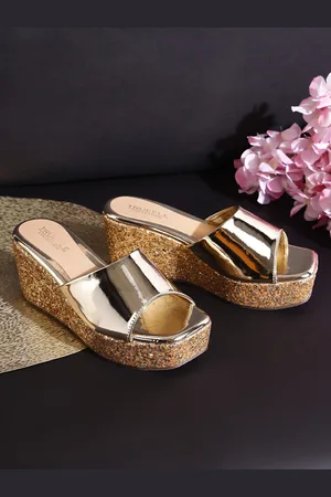 Truffle Collection Open Toe Wedge Heels