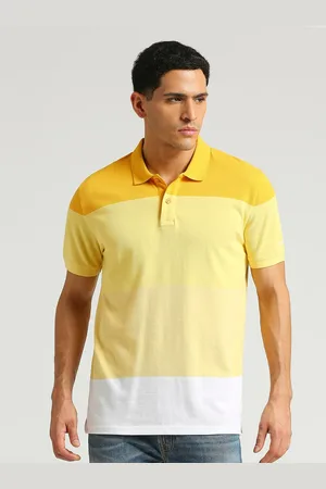 Pepe Jeans Colourblocked Polo Collar Pure Cotton T-shirt