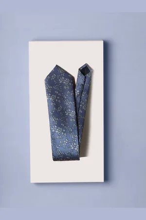 Louis Philippe Men Printed Skinny Tie
