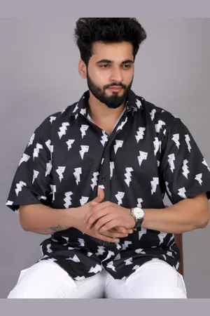 Brown brothers Abstract Printed Oversized Casual Shirt