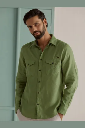 Andamen Premium Opaque Chest Pocket Casual Shirt