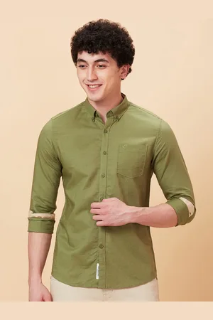 Being Human Slim Fit Button-Down Collar Long Sleeves Casual Shirt