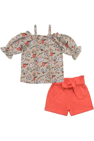 Clothe Funn Girls Printed Cotton Clothing Set