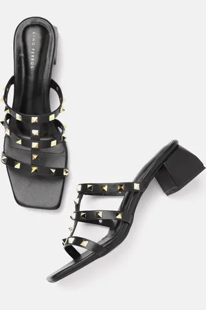 Lino Perros Studded Block Heel