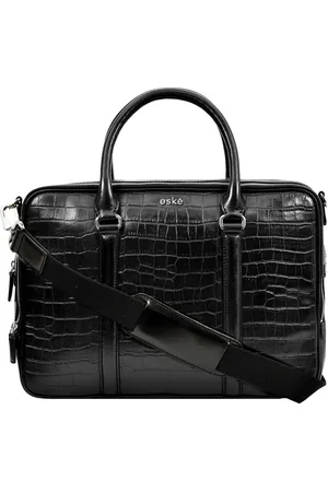 Eske Stephen Leather Animal Print Upto 16inch Laptop Messenger Bag