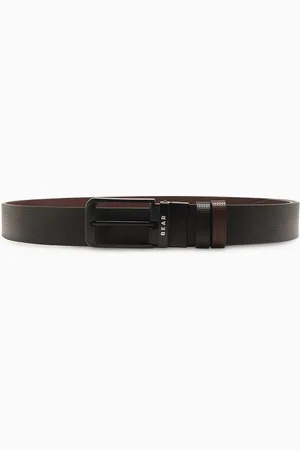 The Bear House Men Textured Reversible Belt