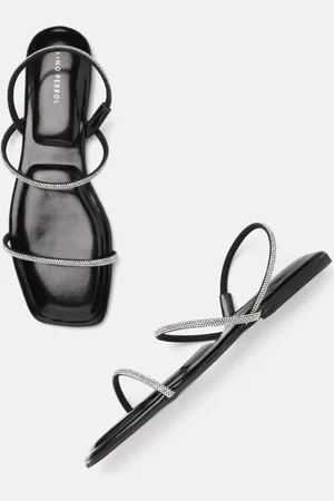Lino Perros Women Embellished Open Toe Flats